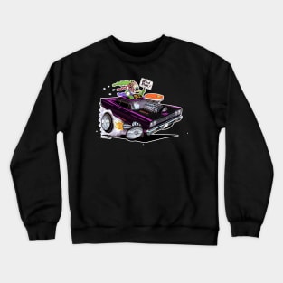 BIRD FINK 1969 Roadrunner plum Crewneck Sweatshirt